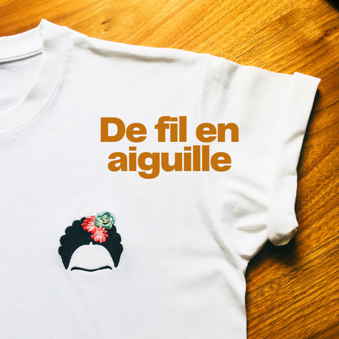 T-shirt blanc broderie Frida · Iconix