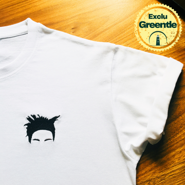 T·shirt blanc broderie Basquiat · Iconix
