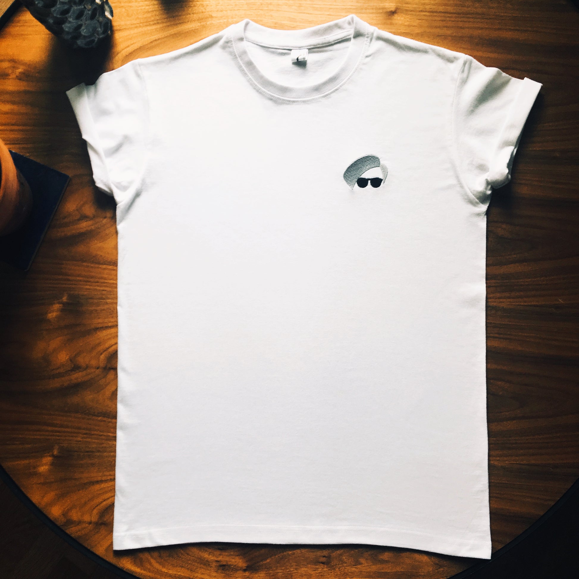 T-shirt blanc broderie Warhol · Iconix